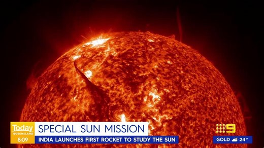 Just a week after their successful mission to the moon, India has hit another significant milestone - launching its first rocket into space to study the sun. 🚀☀️ #9News | WATCH LIVE 6pm | 9 News
