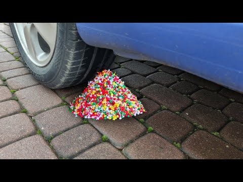 CRUSHING SNAPPERS FIRECRACKERS BY CAR! - Experiment