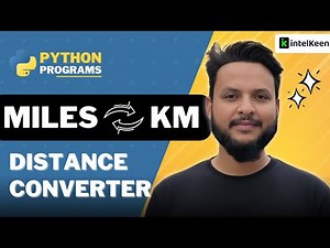 Python Basics: Distance Converter | KM to Miles & Miles to KM in Hindi
