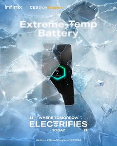 3.2K views · 163 reactions | Experience the power of the Infinix Extreme-Temp Battery! Watch our latest video to see how this groundbreaking technology keeps your phone charged even at -40°C. ❄️ Perfect for winter warriors and high-altitude adventurers, our battery ensures you stay connected and powered up under the most extreme conditions. #Infinix #CES2024 #ShowStoppersCES2024 #ExtremeTempBattery #WhereTomorrowElectrifiesToday | Infinix Mobile | Facebook