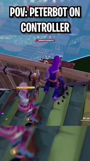Peterbot Gaming on Controller POV in Fortnite