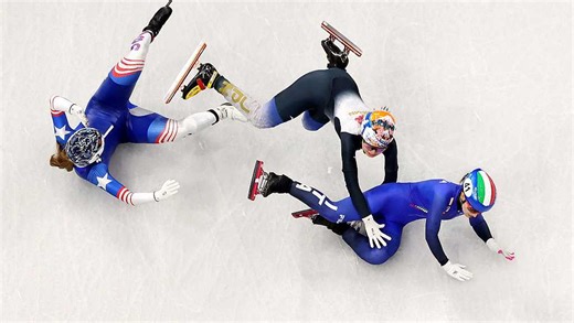 Speed skaters complain of soft ice after several crashes at 2026 Winter Olympics