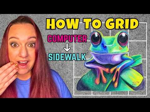 How to Grid Chalk Art on Pavement | Chalk Art Basics