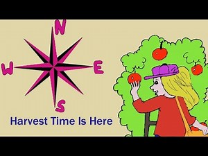 Harvest song- Harvest time is here- words on screen, chordsheet in description