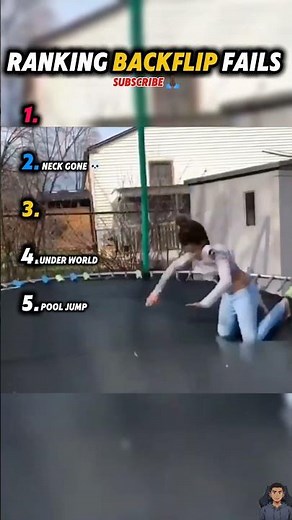 Ranking backflip fails part 2 #funny #hilariousfails #ranking #memes