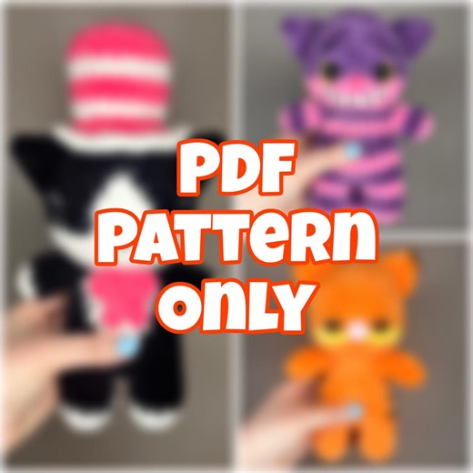 3 in 1 Cat Crochet Pattern PDF | Cute Amigurumi Cats Pattern | Tuxedo Cat, Striped Cat & Orange Cat | Plushie Pattern Download ONLY - Etsy