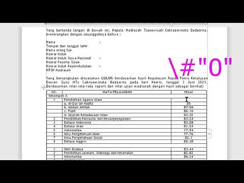 Cara atasi Angka Desimal pada Mail Merge