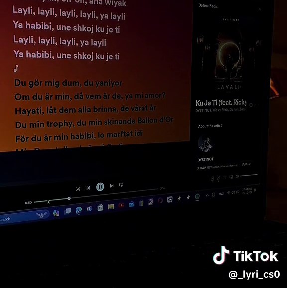 Ya habibi🤭#fyp#lyrics#viral#albanian#song