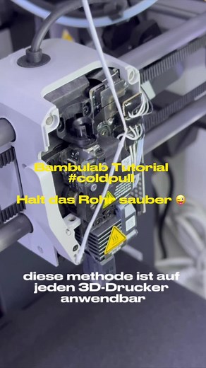Cold-Pull-Methode für 3D-Drucker reinigen