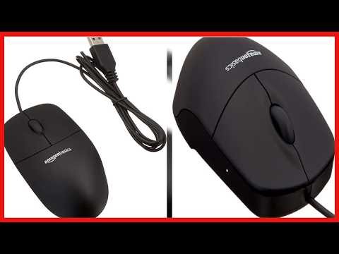 Amazon Basics Wired Mouse Precision and Comfort for Everyday Use