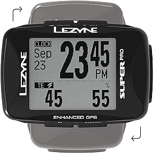 LEZYNE Super Pro Performance GPS Bicycle Computer, 28H Runtime, USB Rechargeable, ANT+ & Bluetooth Smart, Mountain & Road Bikes