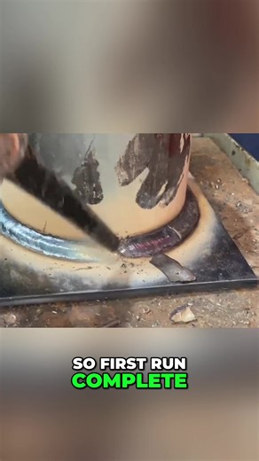 This 7018 weld came out clean 🔥 #welding #stickwelding #7018 #welder #pipewelding