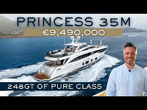 2017 Princess 35M 'RIVIERA LIVING' for Sale | Full Yacht Walkthrough | VAT Paid | Commercial Class
