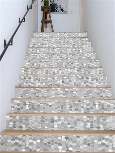 #Stair Sticker, Tile Sticker, Floor Sticker, Peel and Paste Stair Decorative Sticker, Waterproof Remova....#