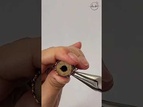 Making jewelry for beginners | Super simple twisted ring from copper wire #shortsvideo #handmade