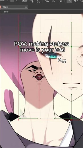 Pov: making with vtuber move is your job!🤸🏻‍♀️#vtuber #live2d #animation #rigging #digitalart