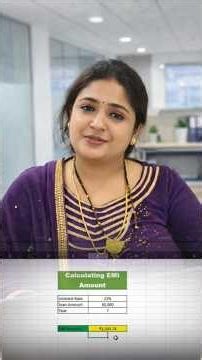 Excel EMI Calculator | Loan EMI Calculate tutorial #sunainalakshyaedu #exceltips #simpleinterest