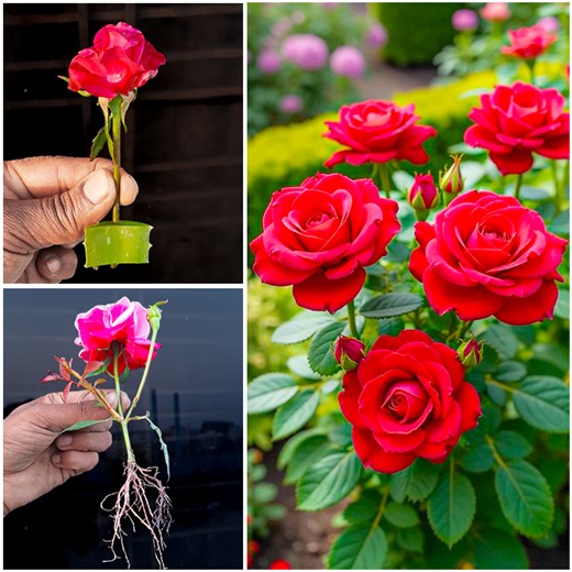 How to grow rose plant at home from cuttings || Best & easy method for planting | Dian Creative