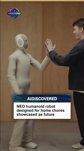NEO humanoid robot designed for home chores showcased as future