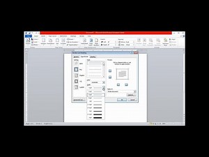 How to insert Border and Header MS Word