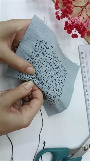 Sashiko project 50/365 #sashiko #slowstitching #embroidery