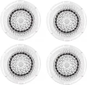 Clarisonic Sensitive Facial Cleansing Brush Head Replacement | Compatible with Mia 1, Mia 2, Mia Fit, Alpha Fit, Smart Profile Uplift and Alpha Fit X, 4 Count