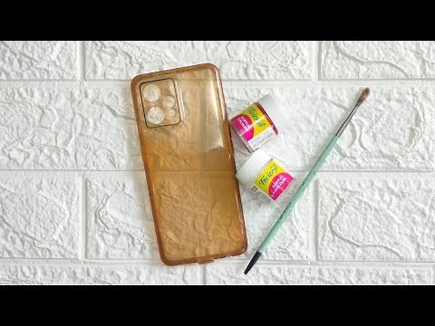 Mobile Back Cover Painting😍 | DIY Mobile Cover Painting At Home | Mobile Cover Painting Idea |