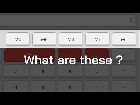 What are M functions on a calculator ? | M+ M- MR MS and MC | #calculator #tutorial #howto