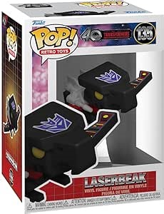 Funko Pop Retro Toys: Transformers: Generation 1-40th Anniversary, Laserbeak - 1/6 Odds for Rare Chase Variant - (Styles May Vary) - Collectable Vinyl Figure - Gift Idea - Official Merchandise