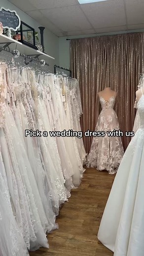 Pick a wedding dress with us #wedding #bridal #purebridal #weddingdress #weddingtiktok