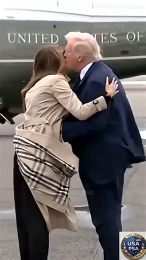 Donald Trump kissing Melania Trump 🙄 #shorts #shortvideo