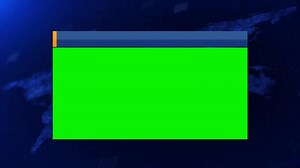 Download Breaking News Single Frame Window with Green Screen World Background, Editable Chroma Key for free