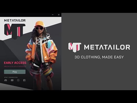 QUICK START guide for METATAILOR | Dress ANY 3D avatars | Metahumans | CC4 |