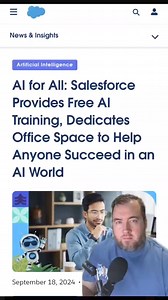 Free AI Training for the Future  | Salesforce's $50M Initiative...