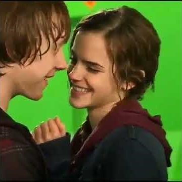 Wow! Emma watson kissing in Harry potter:Behind the scenes and bloopers