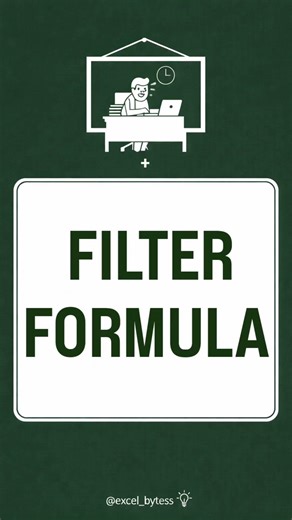 Extract exactly what you need with the FILTER formula in Excel 📊No more manual sorting #excel 💻