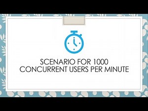 Scenario for 1000 Concurrent Users Per Minute (Jmeter)