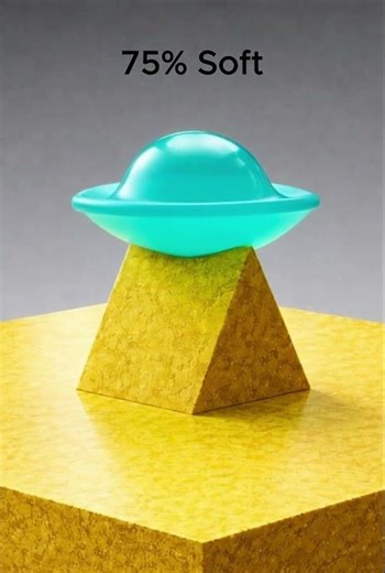 Soft Body Simulation: 0% to 100% Softness #shorts