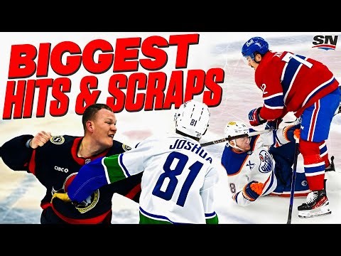 TOP NHL BIGGEST HITS AND SCRAPS IN HOCKEY HISTORY