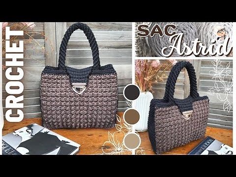 ASTRID BAG, FOR BEGINNER, EASY AND QUICK CROCHET TUTORIAL Step-by-step TUTORIAL @Mamie Crochet