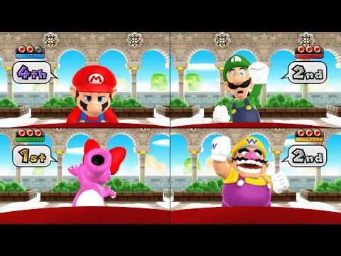 Mario Party 9 - Mario vs Luigi vs Birdo vs Wario - Boo's Horror Castle (Master Difficulty)