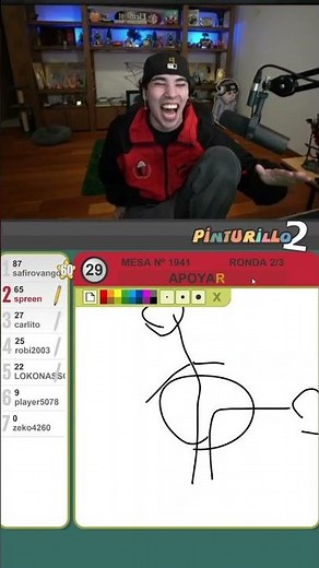 Spreen Breaks It Drawing in Pinturillo 2 😂 #spreen #drawing #humor
