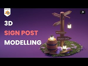 How to Make old Sign Post in blender