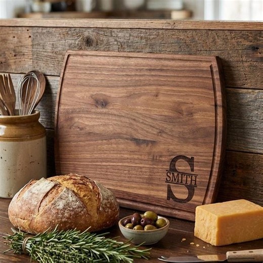 Personalized Wood Cutting Board, Custom Cutting Board Wedding Gift, Engraved Kitchen Board, Wedding Present, Custom Wooden Board - Etsy