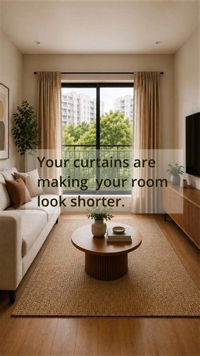 Episode 021 | One Curtain Trick That Makes Any Room Look Bigger ⭐#archtecture #tips