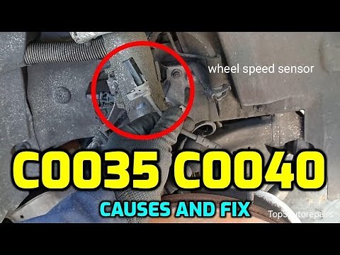 CAUSES AND HOW TO FIX C0035 AND C0040 FRONT WHEEL SPEED SENSOR FOR DRIVER AND PASSENGER SIDE