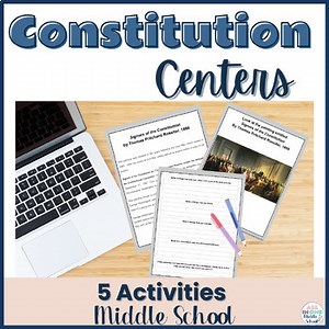 Constitution Activities | Centers | Middle School Social Studies | Civics