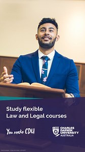 ⚖️ A law course from CDU can help you build your future, your way. Switch between online, on campus, part-time and full-time study. | Charles Darwin University