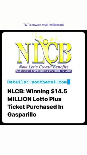 Trinidad Lotto Plus Jackpot Winners Announcement