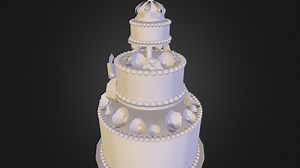 cake - 3D model by elisac15